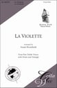 La Violette SSAA choral sheet music cover